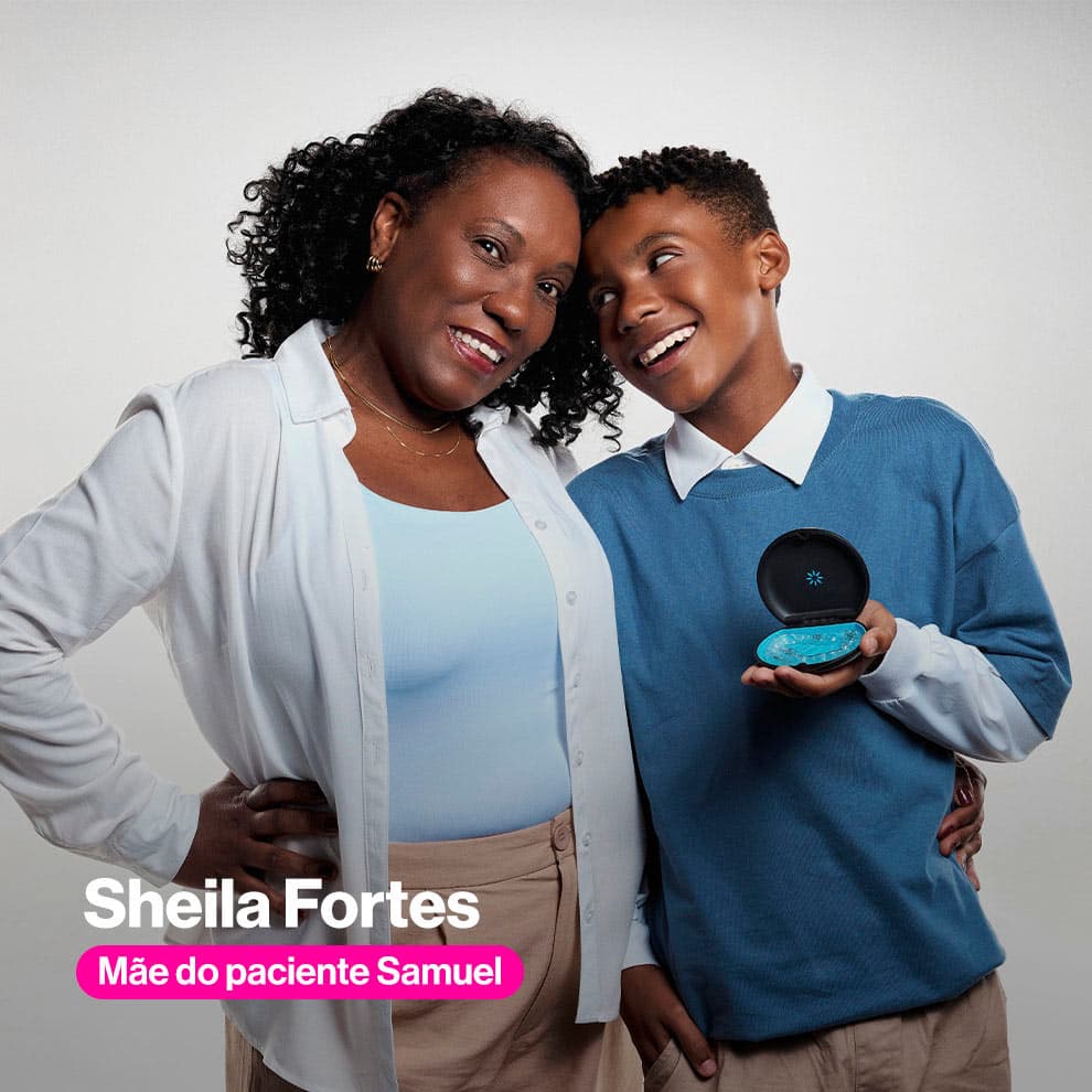 Sheila Fortes, mãe do paciente Samuel